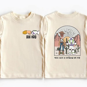 Toy Story Brothers Shirt, Disney Woody Buzz Lightyear Tee, Pixar Family Matching Sweatshirt Disneyland Siblings Gift Tees