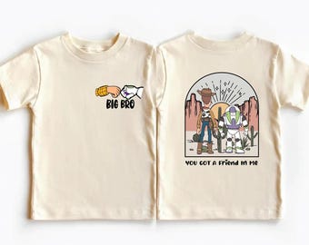 Camiseta de Toy Story Brothers, camiseta de Disney Woody y Buzz Lightyear, sudadera a juego de Pixar Family, camisetas de regalo para hermanos de Disneyland