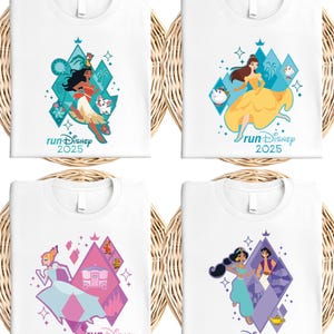 Disney Prinzessinnen Marathon Shirt, Prinzessinnen Belle Rasse T-Shirt, Disneyland Cinderella Laufendes Sweatshirt, Disneyland Moana HalbMarathon T-Shirt