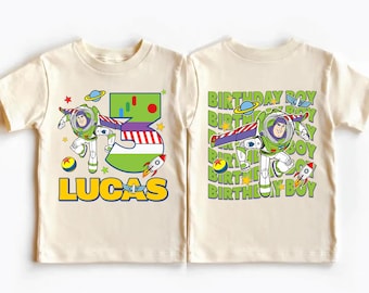 Buzz Lightyear verjaardagsshirt, Disney Toy Story Birthday Boy Party-T-shirt, Lightyear-verjaardagscadeau voor kinderen, aangepaste Buzz-verjaardagssweatshirt familie