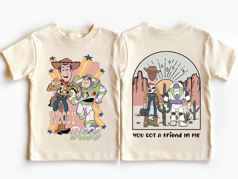 Toy Story Friends Shirts, Woody Buzz Best Friends Tee, Disney Kids Besties Sweatshirt, You've Got A Friend In Me T-shirt