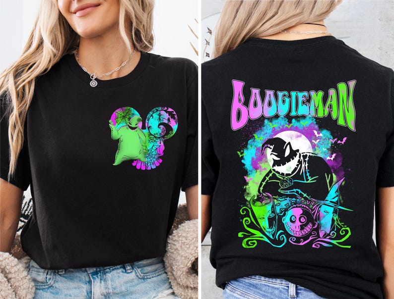 Halloween Oogie Sweatshirt, Disney Mickey Head Spooky Tee, Nightmare Before Christmas T-shirt, Spooky Season Horror Hoodie