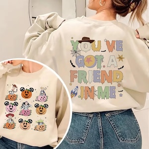 Toy Story Halloween Shirt, Disney Friends Spooky Tee, Woody and Buzz Lightyear Pumpkin Sweatshirt, Disneyland Fall Trip Hoodie