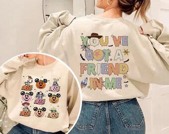 Toy Story Halloween Shirt, Disney Friends Spooky Tee, Woody and Buzz Lightyear Pumpkin Sweatshirt, Disneyland Fall Trip Hoodie