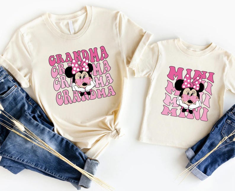 Minnie Mama Mini Shirts, Disney Family Matching Tee, Mouse Mom Daughter Trip Sweatshirt, Mama Baby Mouse Gift, Disneyland Family Sweater