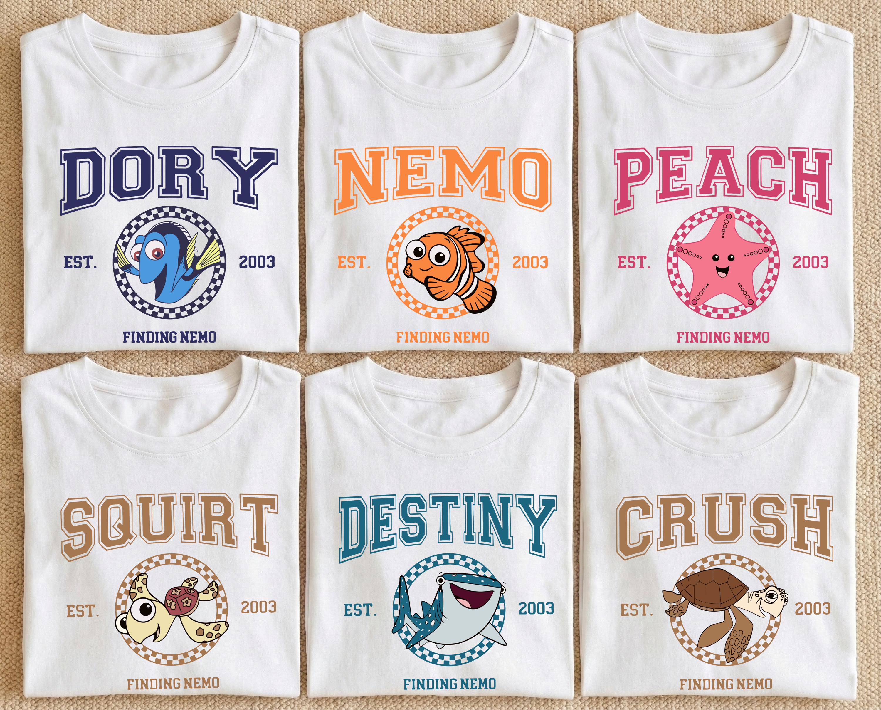 Finding Nemo Shirt, Disney Finding Dory T-shirt, Pixar Finding