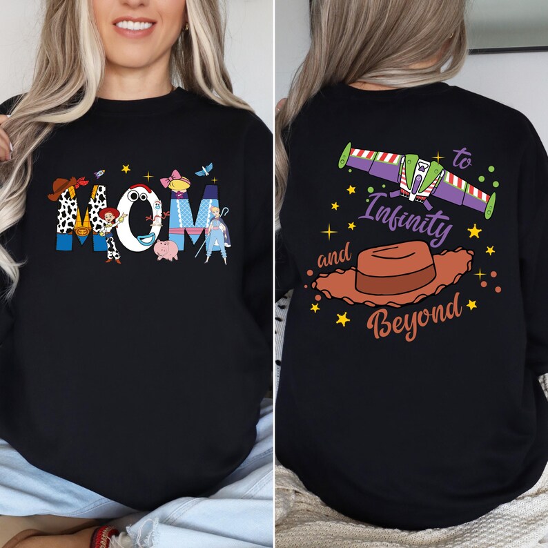 Custom Name Toy Story Shirt, To Infinity and Beyond Tee, Disney Family Matching Sweatshirt, Woody Buzz Lightyear T-shirt, Pixar Kids Trip