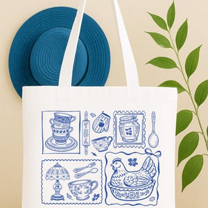 Thrifting Tote Bag, Retro Vintage Shopping Lover Bags, Boutique Thrifting Canvas Totes, Grandma Gift Tote, Mothers Day Tote