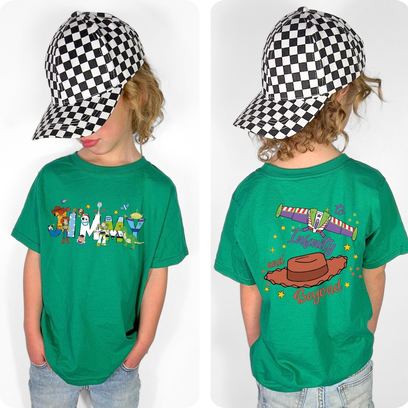 Custom Name Toy Story Shirt, To Infinity and Beyond Tee, Disney Family Matching Sweatshirt, Woody Buzz Lightyear T-shirt, Pixar Kids Trip