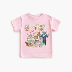Zootopia Birthday Shirt, Judy Hopps and Nick Wilde Party Tee, Zootopia Birthday Girl Sweatshirt, Disney Zoo Toddler Boy T-shirt