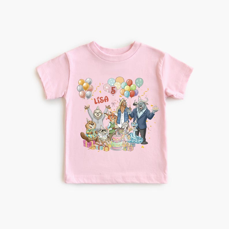 Zootopia Birthday Shirt, Judy Hopps and Nick Wilde Party Tee, Zootopia Birthday Girl Sweatshirt, Disney Zoo Toddler Boy T-shirt