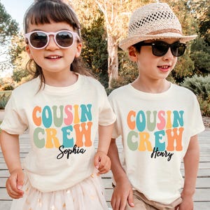 Personalized Cousin Crew Shirt, Matching Cousins T-shirt, New to the Cousin Crew Gift, Cousin Gathering Sweatshirt, Cousin Trip Tee