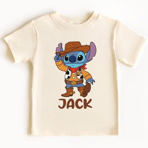 Toy Story Stitch Shirt, Disney Woody Costume Stitch Tee, Western Kids Sweatshirt, Disneyland Toddler Custom Tees