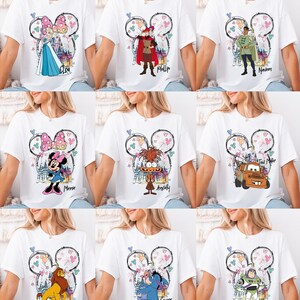 Custom Disney Trip Shirt, Mickey Friends Vacation Tee, Disneyworld Matching Sweatshirt, All Characters Family Hoodie, Disneyland Kids Shirts