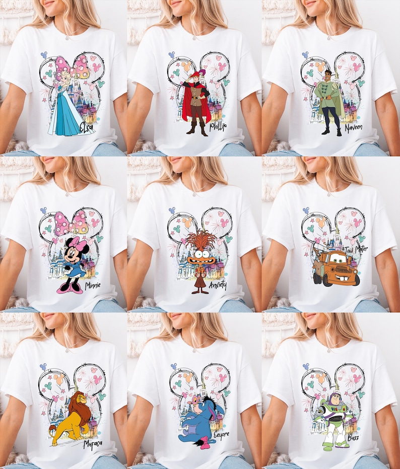 Custom Disney Trip Shirt, Mickey Friends Vacation Tee, Disneyworld Matching Sweatshirt, All Characters Family Hoodie, Disneyland Kids Shirts
