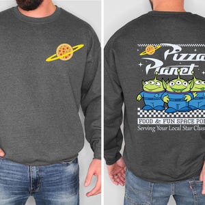 Pizza Planet T-shirt, Toy Story Alien Tee, Disney Pixar Sweatshirt, Disneyland Trip Sweater, Food & Fun Shirts, Epcot Family Trip Tees