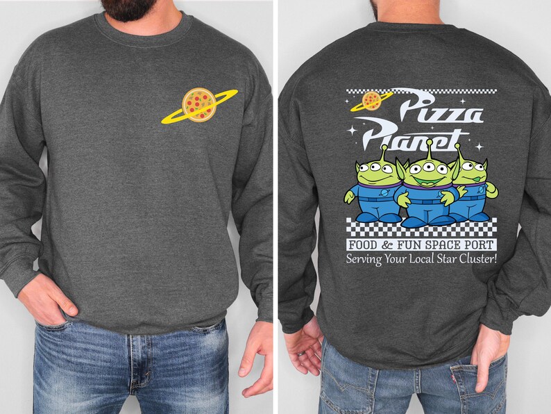 Pizza Planet T-shirt, Toy Story Alien Tee, Disney Pixar Sweatshirt, Disneyland Trip Sweater, Food & Fun Shirts, Epcot Family Trip Tees