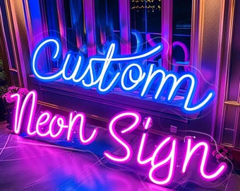 Letrero de neón LED personalizado / Decoración personalizada para bodas y el hogar