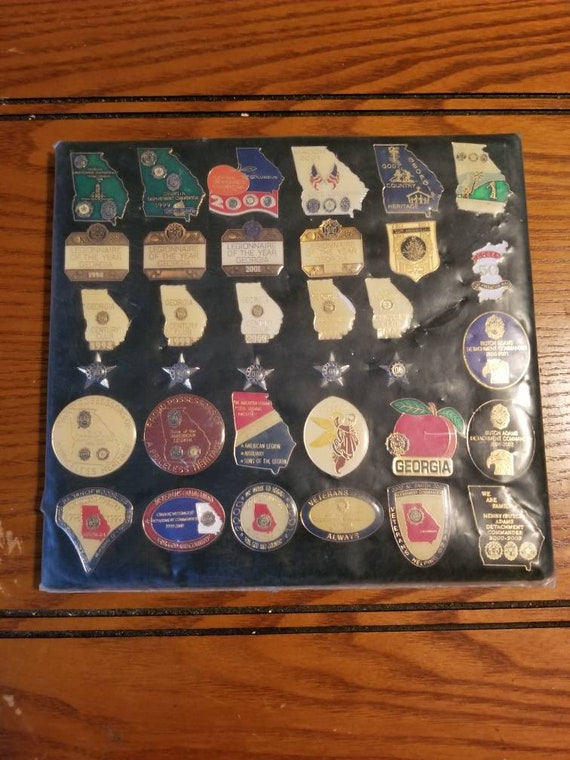 35 tac pins, salesmen sample, lot