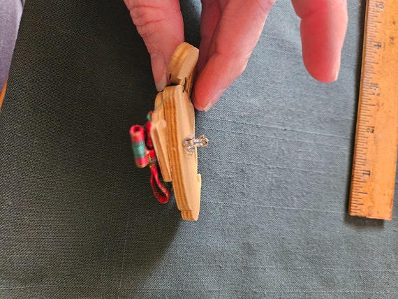 Wooden Santa pin - image 3