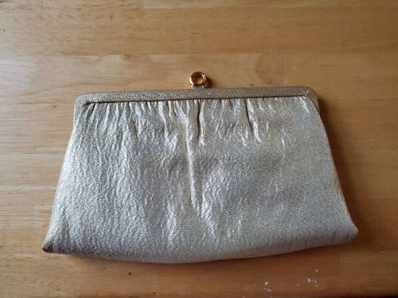 And'e,  clutch,  handbag, gold, formal,  purse, 1… - image 2