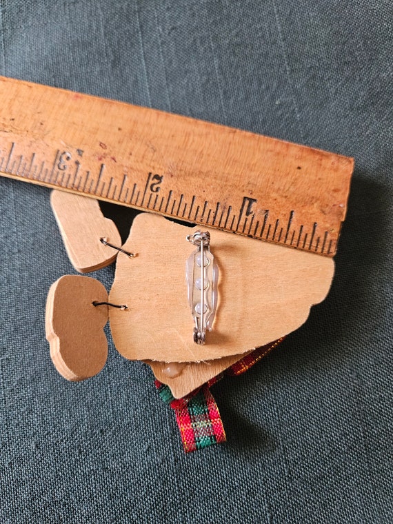 Wooden Santa pin - image 2