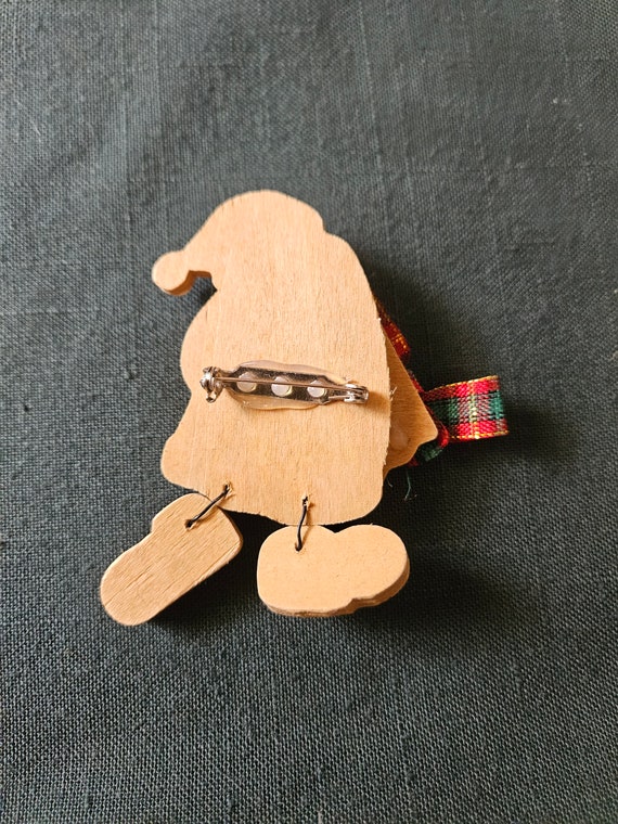 Wooden Santa pin - image 4