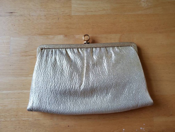 And'e,  clutch,  handbag, gold, formal,  purse, 1… - image 1