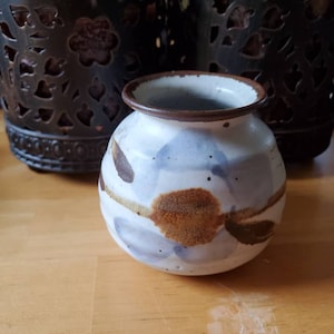 Ostrea Lake Pottery,  vase, small, stamped,  gift,
