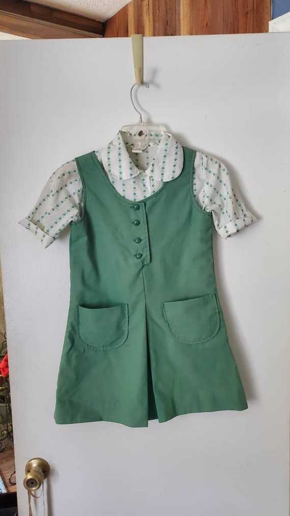 Vintage Girl Scout, uniform, dress, shirt, 70's, 80's… Gem