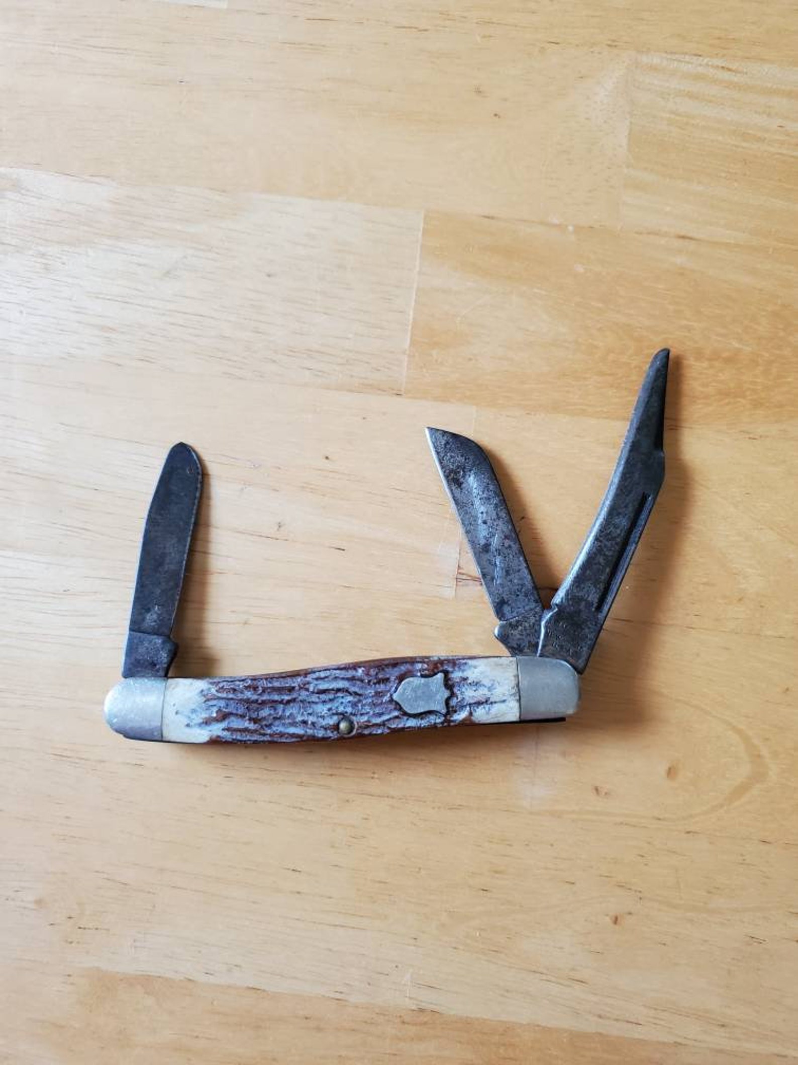 Camillus pocket knife New York USA 3 blade vintage Etsy