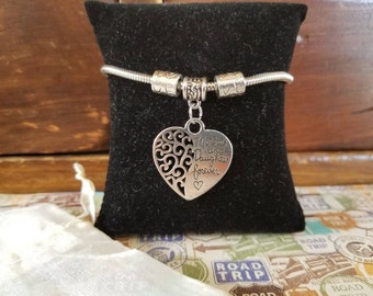 Mother, Daughter, Forever, bracelet/anklet, silvertone, gift