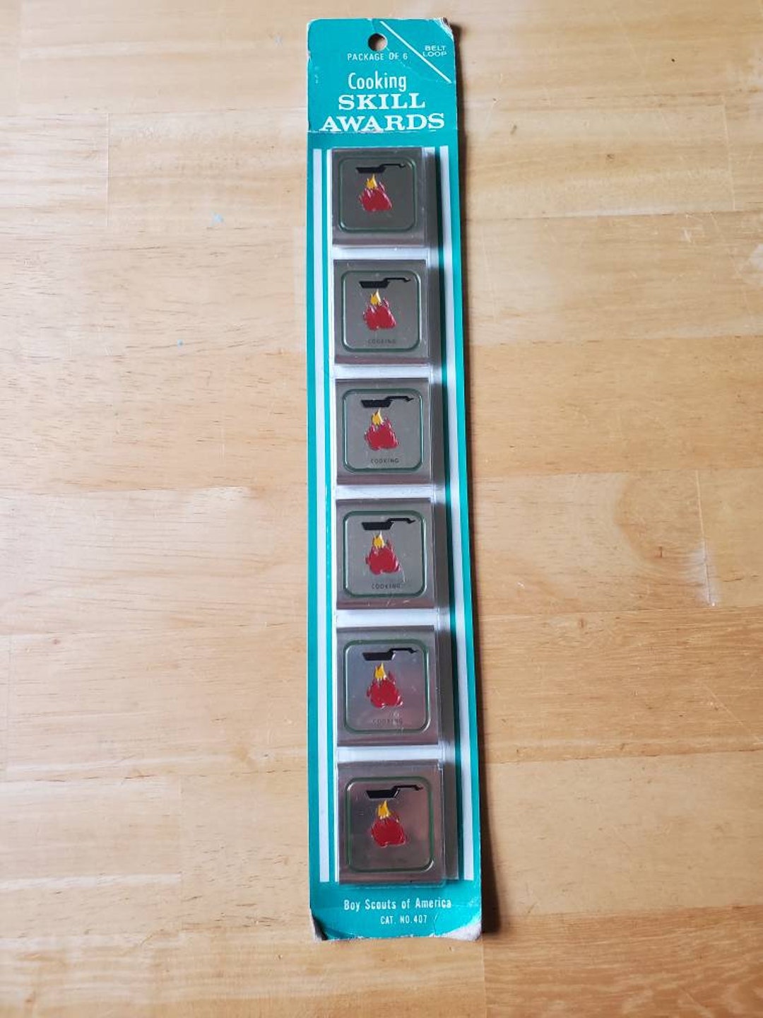 Vintage, Old Stock, Boy Scouts, Cooking, Skill Awards, Belt Loops, Pack