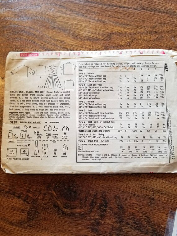 Simplicity printed pattern  #3287, size 2 - image 3