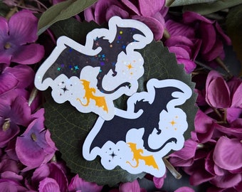 Tairn and Andarna Sticker | Fourth Wing Sticker | Dragon Sticker | Vinyl Waterproof Sticker | Kindle Sticker | Water Bottle Sticker