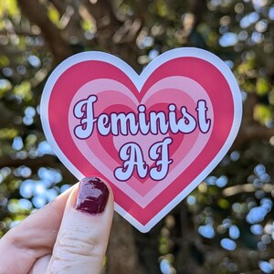 Feminist AF Sticker | Sticker for women | Feminist Laptop sticker | Social Justice Sticker | Pro choice sticker | Gender Equality Sticker