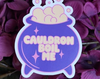 ACOTAR Cauldron Boil Me Sticker | Sarah J Maas Waterproof 3in Vinyl Sticker | Fantasy Smut Sticker | Bookish gifts Kindle Sticker