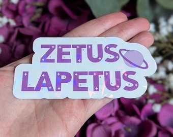 Zenon Sticker | Zetus Lapetus! | Waterproof sticker | Holographic stickers |  space, 90s Nostalgia, 90s Sticker, Zoom Zoom Zoom