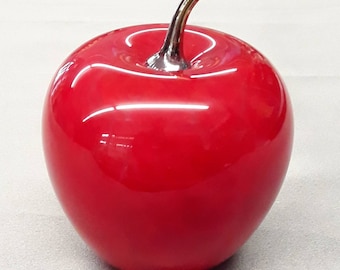 Handblown Art Glass Apple