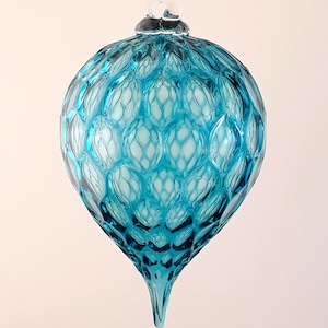 Handblown Glass Ornament TEAL