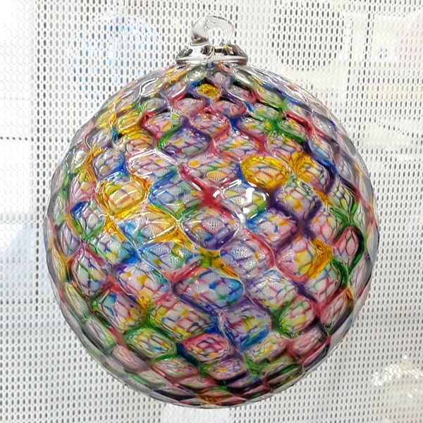 LARGE Handblown Glass Ornament