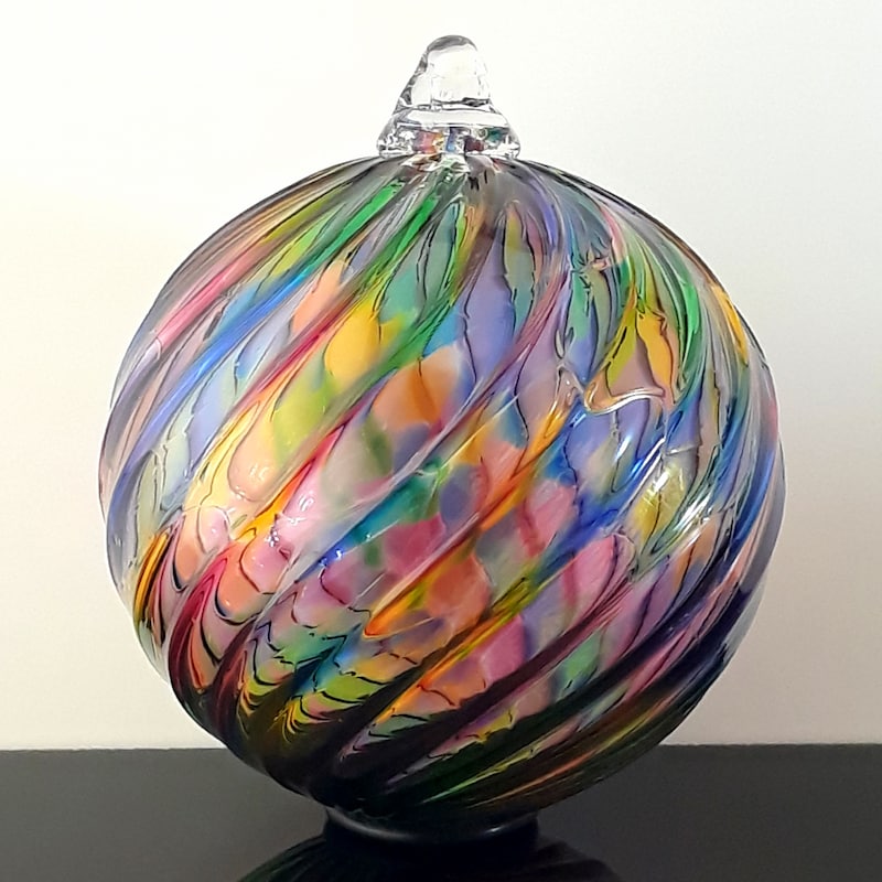 Hand-Blown Glass Vase
