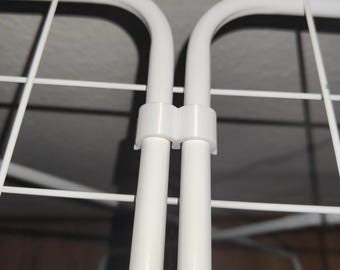 2 Set | Wäscheständerclips | Wäscheständerklammern | Wäscheständerschlosser | Wäscheständerschellen | Wäscheständer Zubehör | Verstau Clips