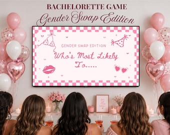 Downloadable Bachelorette Games Guess Who Said It Game Power Point Bachelorette Game Groom Fun Bachelorette Drinking Game Canva