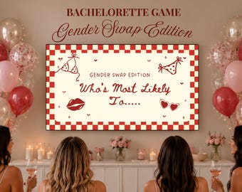 Wer ist am ehesten zu modern? Junggesellinnenabschied – Spiel zum Herunterladen, lustiges Trinkspiel für den Junggesellinnenabschied (Canva), Pyjama-Party für den Junggesellinnenabschied