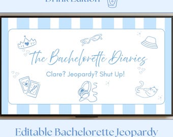 Princess Bach Party Jeopardy Game Digitale Sjabloon Vrijgezellendagboeken Custom Beach Crown Weekend Bruidsmeisjes Voorstel Quiz Canva bewerkbaar