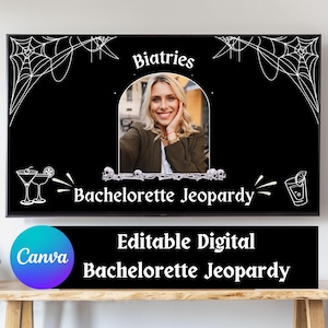 Bachelorette Jeopardy Template Canva Custom Jeopardy Game Bachelorette Spiele Jeopardy Hochzeit Jeopardy Bride Jeopardy Fragen