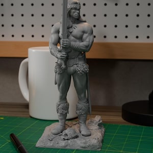CONAN the Barbarian | Conan | Arnold SCHWARZENEGGER | 12k high quality resin figure | CA3D | 3d print | miniature painting | garage kit |