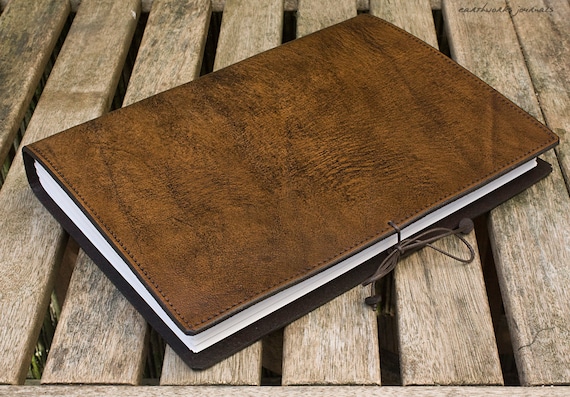 Handcrafted Large Leather Bound Sketchbook