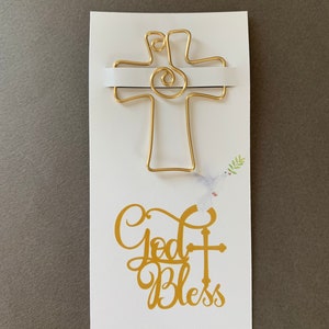 Personalized Confirmation Gifts, Favors for Communion and Confirmation, Religious Gifts, Cross Bookmarks image 4